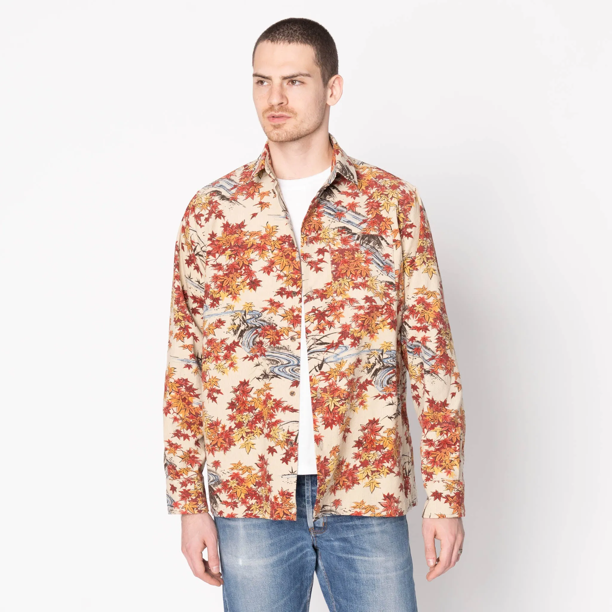 Easy Styling Comfort Fit True Shirt - Printed - Autumn - Cream