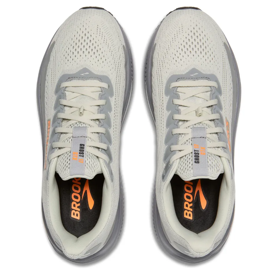 High-quality Impact Resistant Toe Cap Brooks Men's Ghost 17 GTX Running Shoes in Smoke/Primer Grey/Orange AW25