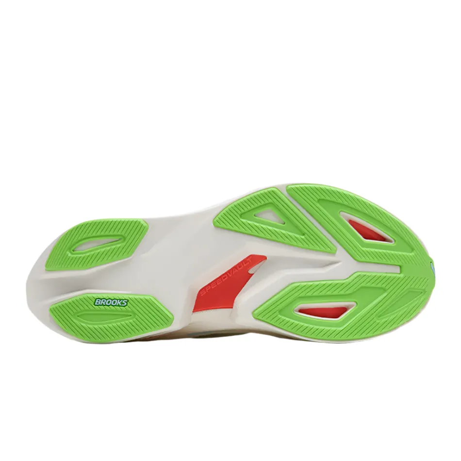 Brooks Men's Hyperion Max 3 Running Shoes in Coconut/Green Gecko/Pink Clay AW25 anti - microbial - protection shoes Pressure Dispersing Sole