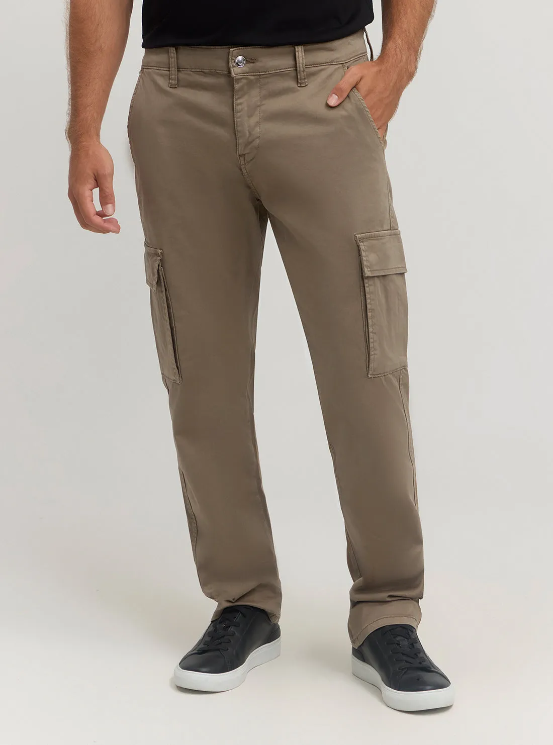 Brown Cargo Pants Seamless Technology