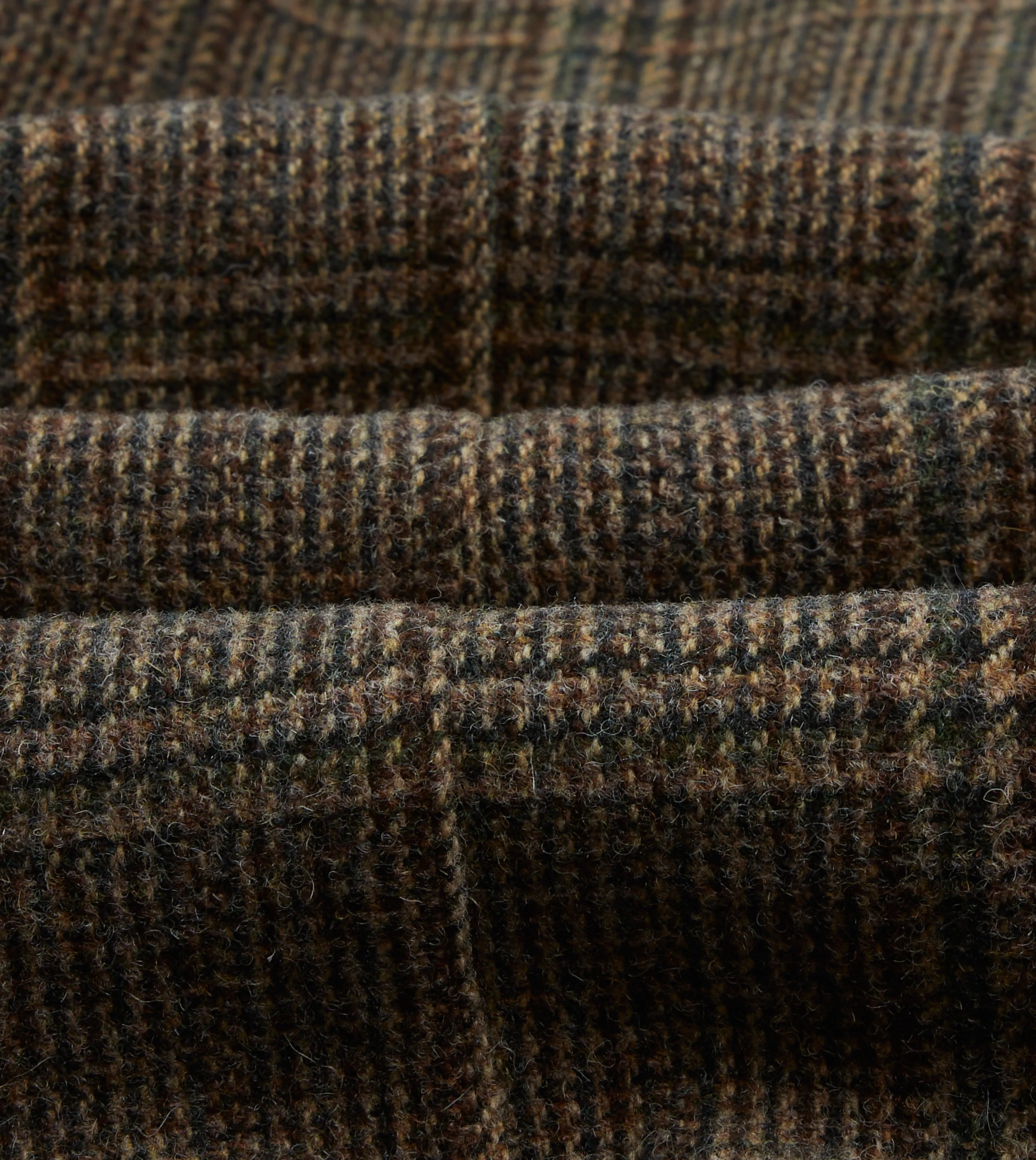 Mid Length Design Eco Conscious Dye Process Brown Check Harris Tweed Games Blazer Mk. VII