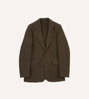 Quick Dry Material Windproof Technology Brown Check Harris Tweed Games Blazer Mk. VII