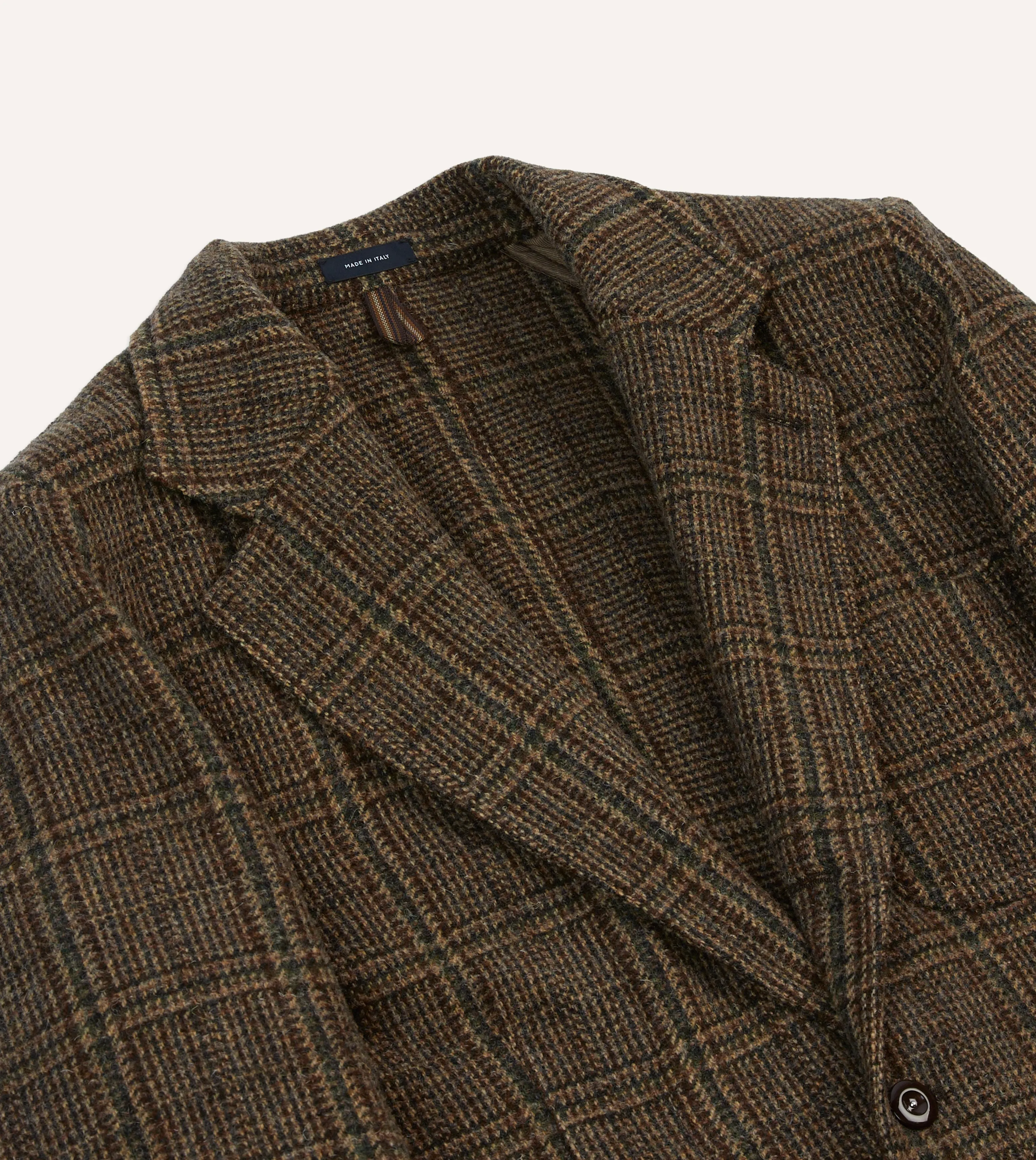 Brown Check Harris Tweed Games Blazer Mk. VII Quick Release Buckles Practical Cold Piece
