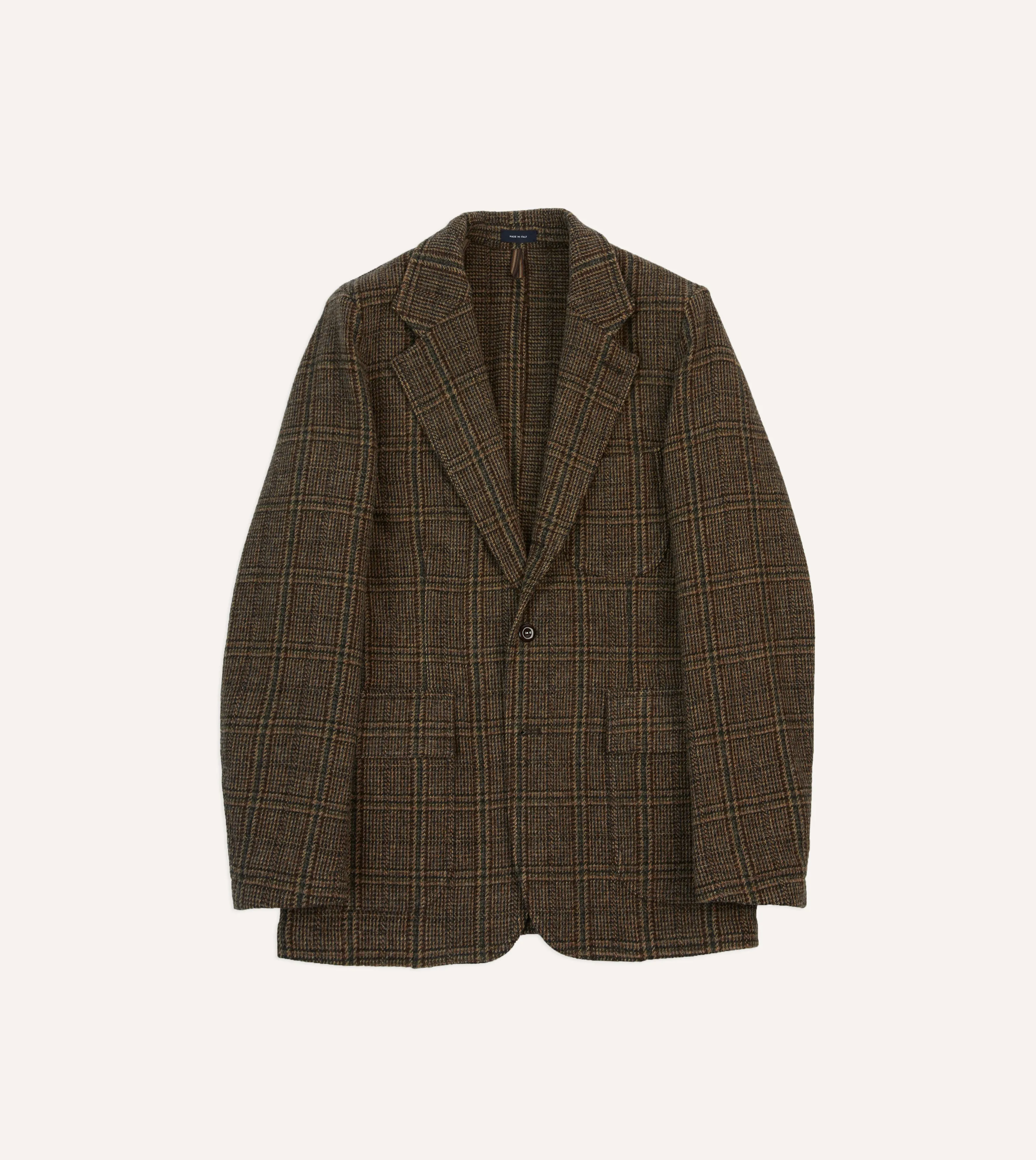 Quick Dry Material Windproof Technology Brown Check Harris Tweed Games Blazer Mk. VII