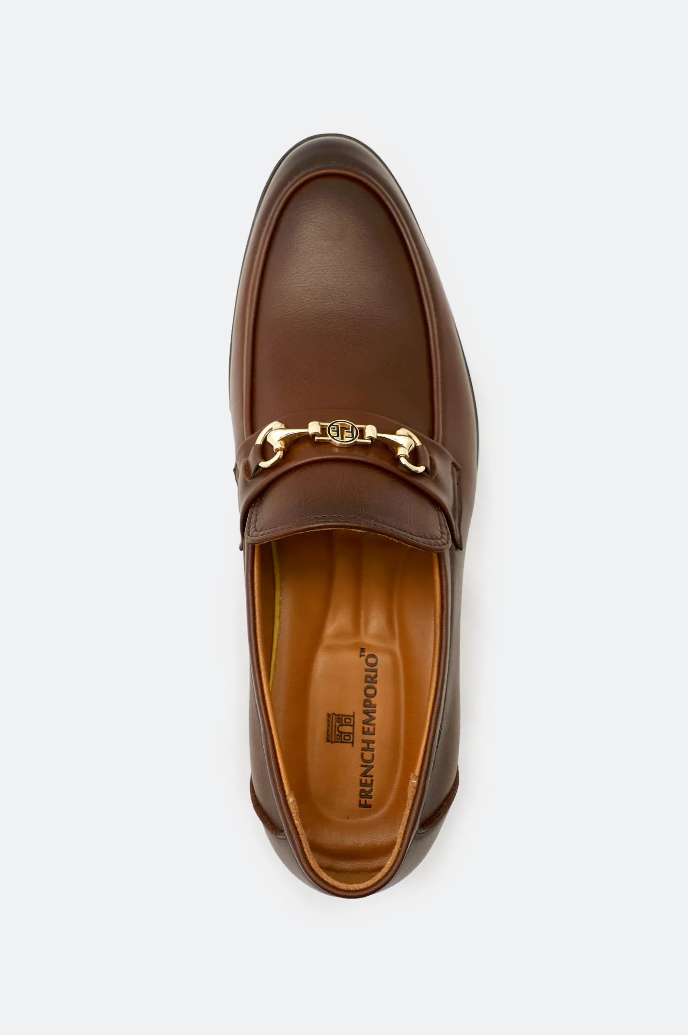Brown Formal Moccassins Shoes French Shade