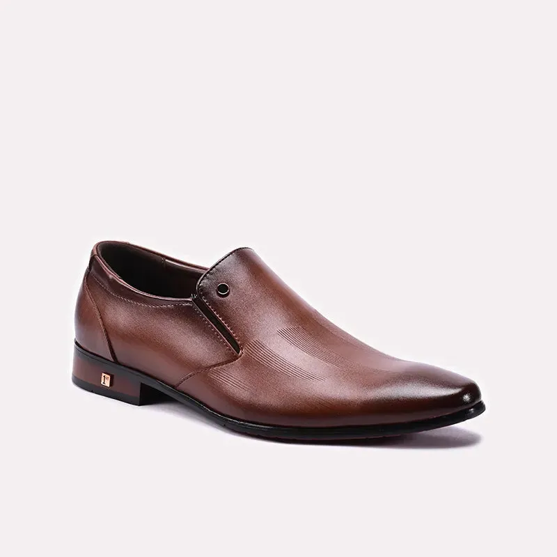 Brown Formal Shoes 0111382 Euro Cut