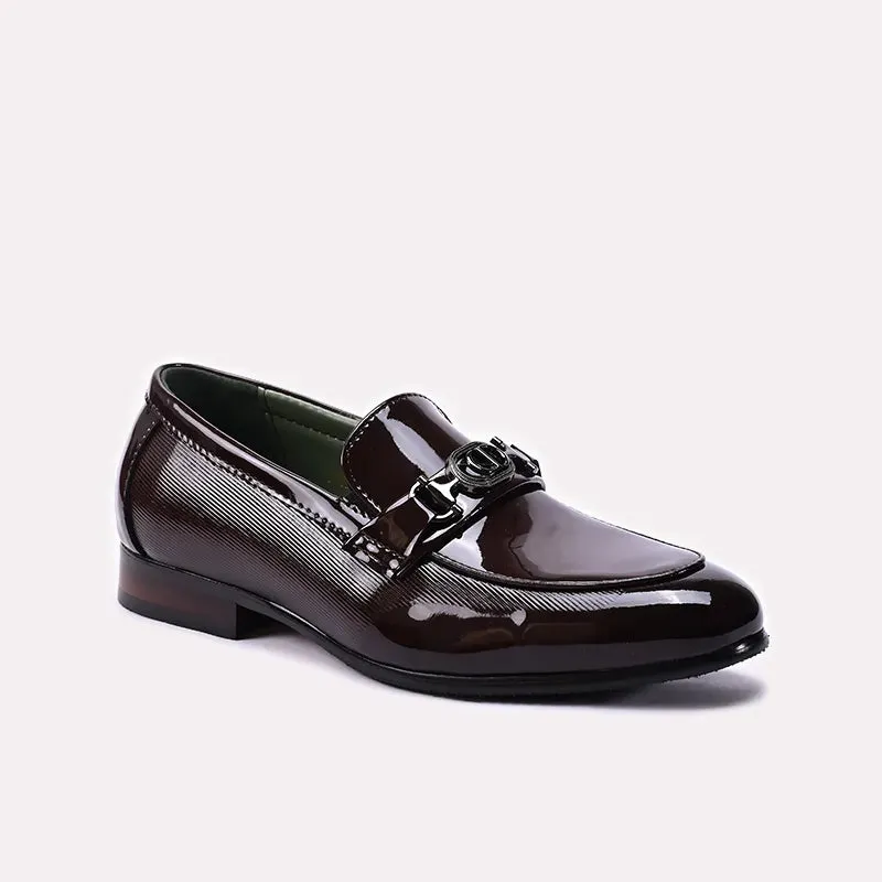 Brown Formal Shoes 0111389 evening routine Matte Trim