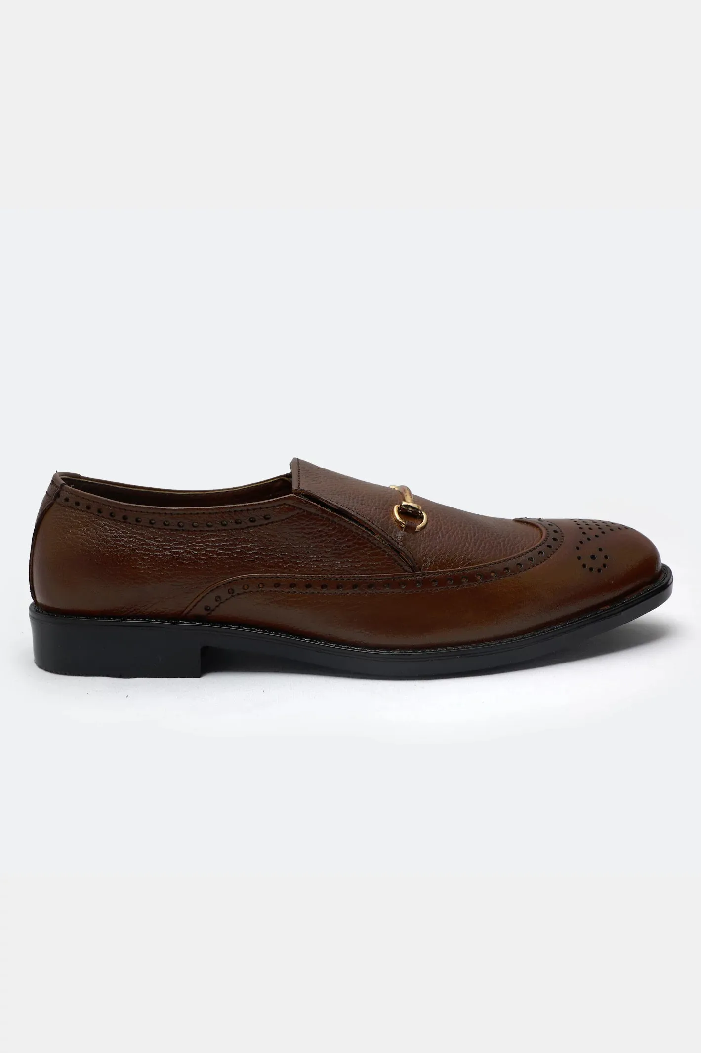 Wind Safe Brown Formal Shoes For Men