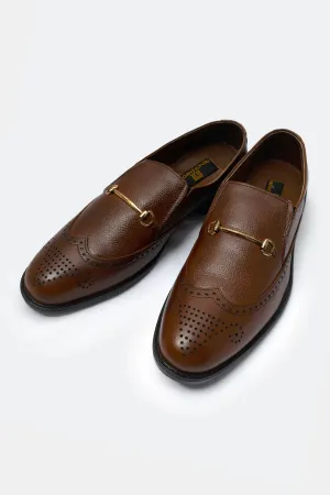 Walk Friendly Brown Formal Shoes For Men