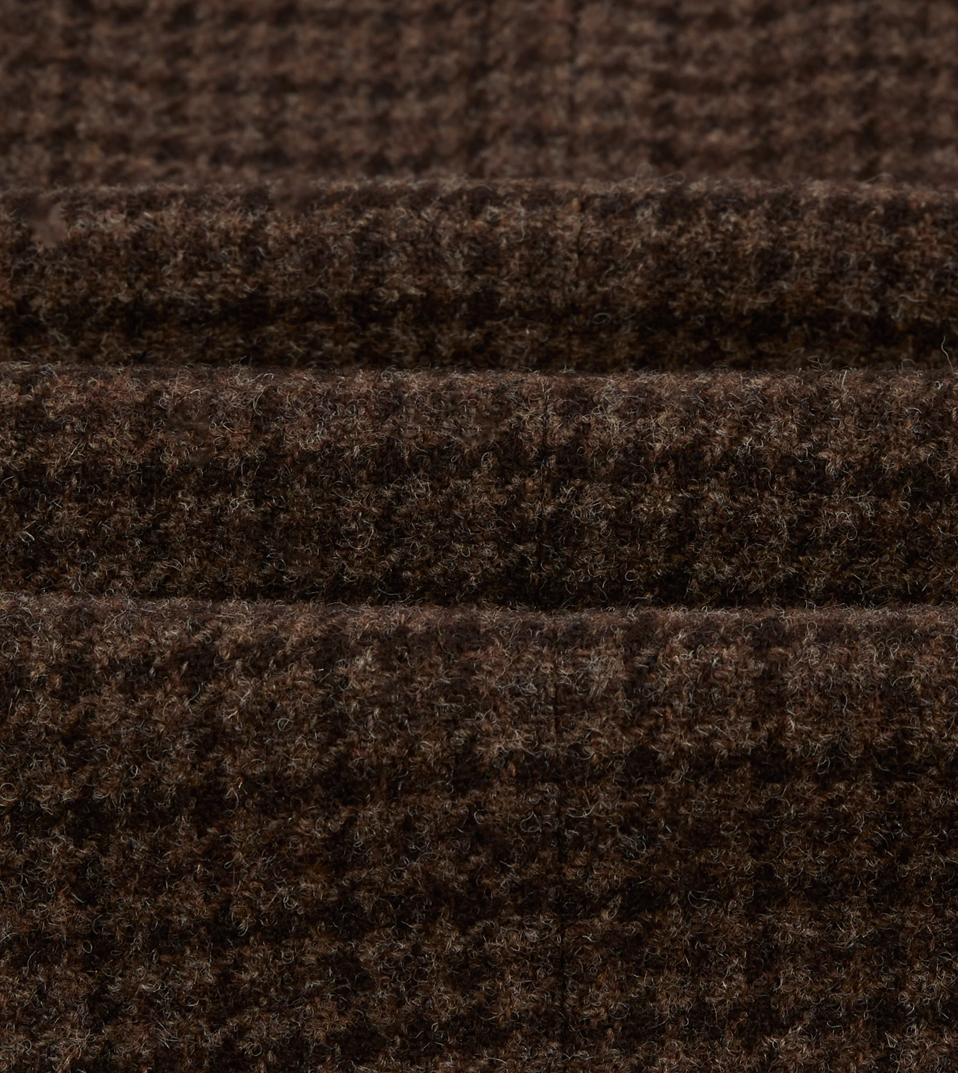 Brown Houndstooth Check Tweed Blazer Odor control