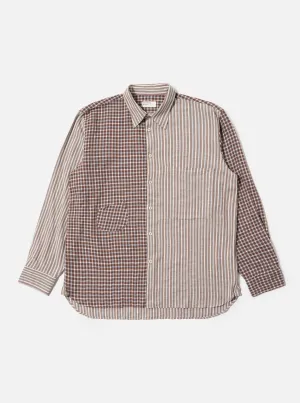 Classy Detail Smart Casual Brown Madison Check/Stripe Station Shirt