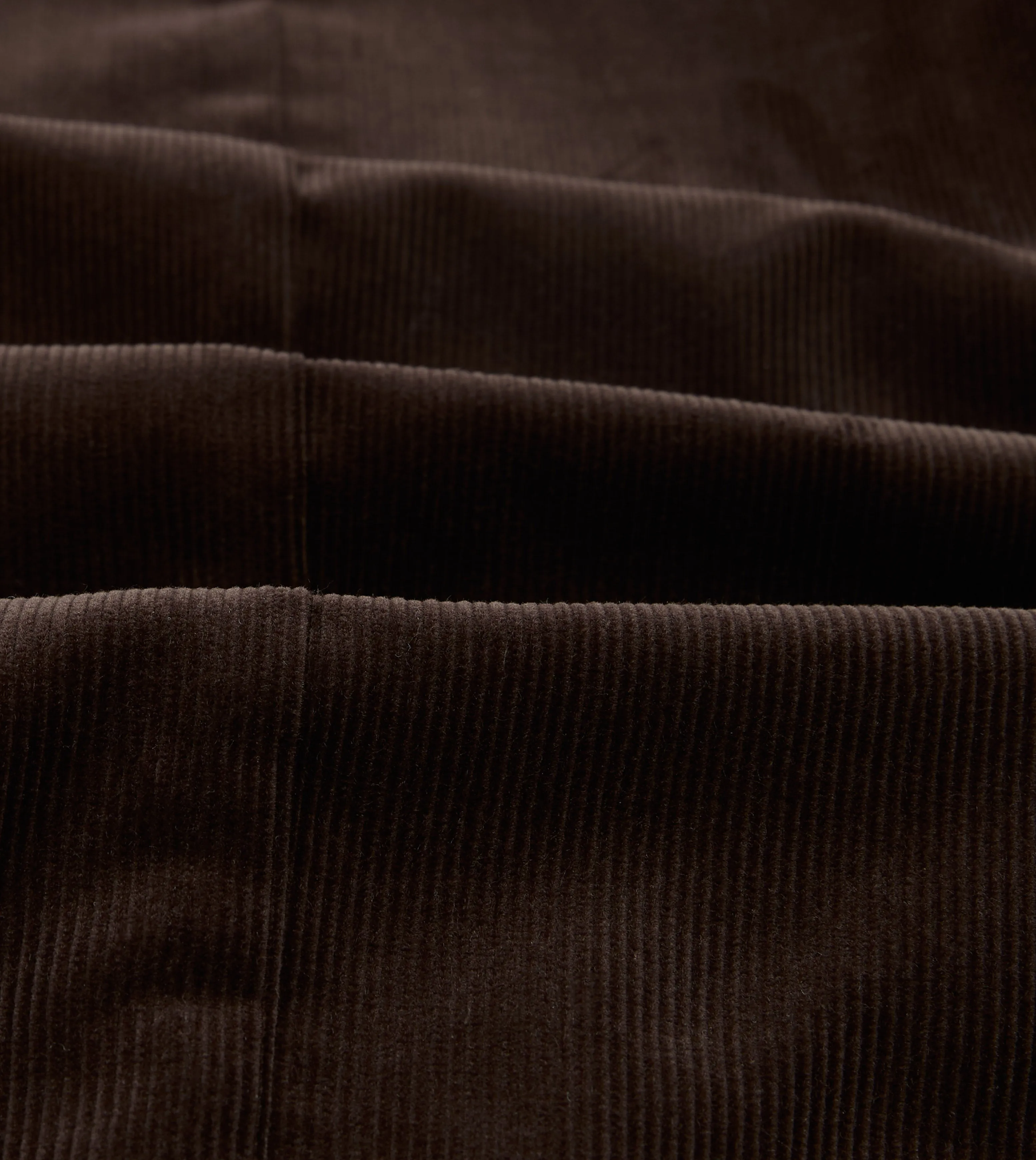 Brown Mid-Wale Cotton Corduroy Tailored Jacket All Seasons Roll Up Storage Design