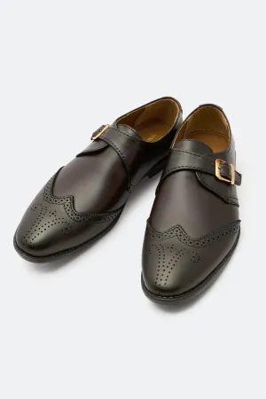 Brown Monk Formal Shoes Clean Comfort Slip Resistant