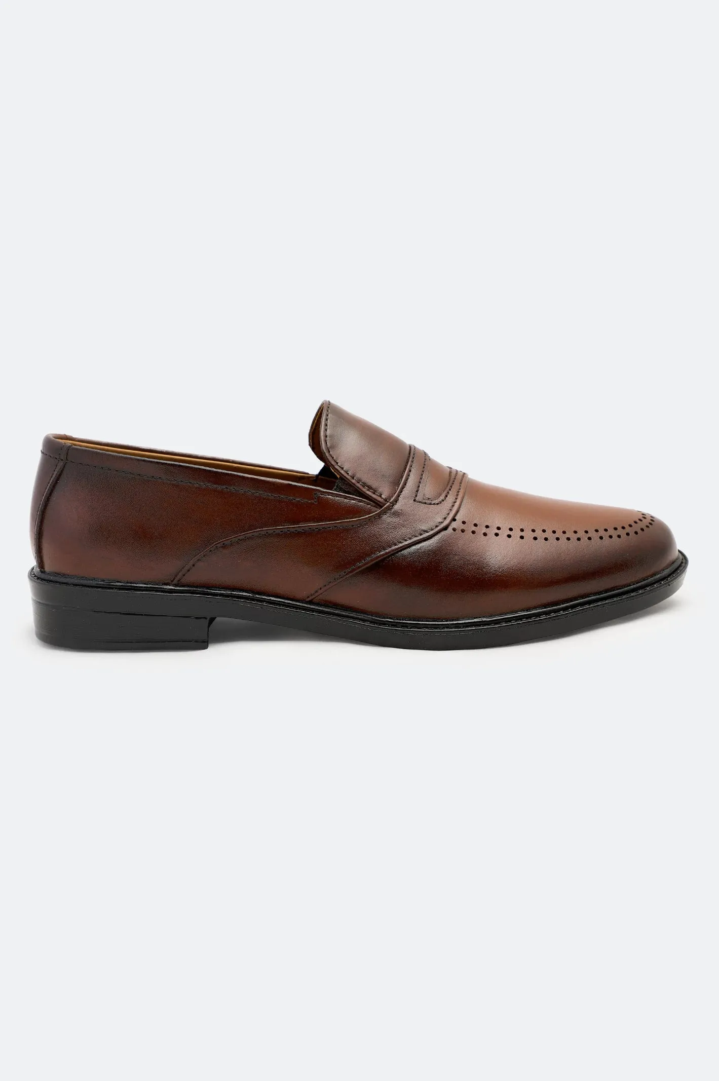 Simple Statement Brown Slip On Formal Moccassins Shoes