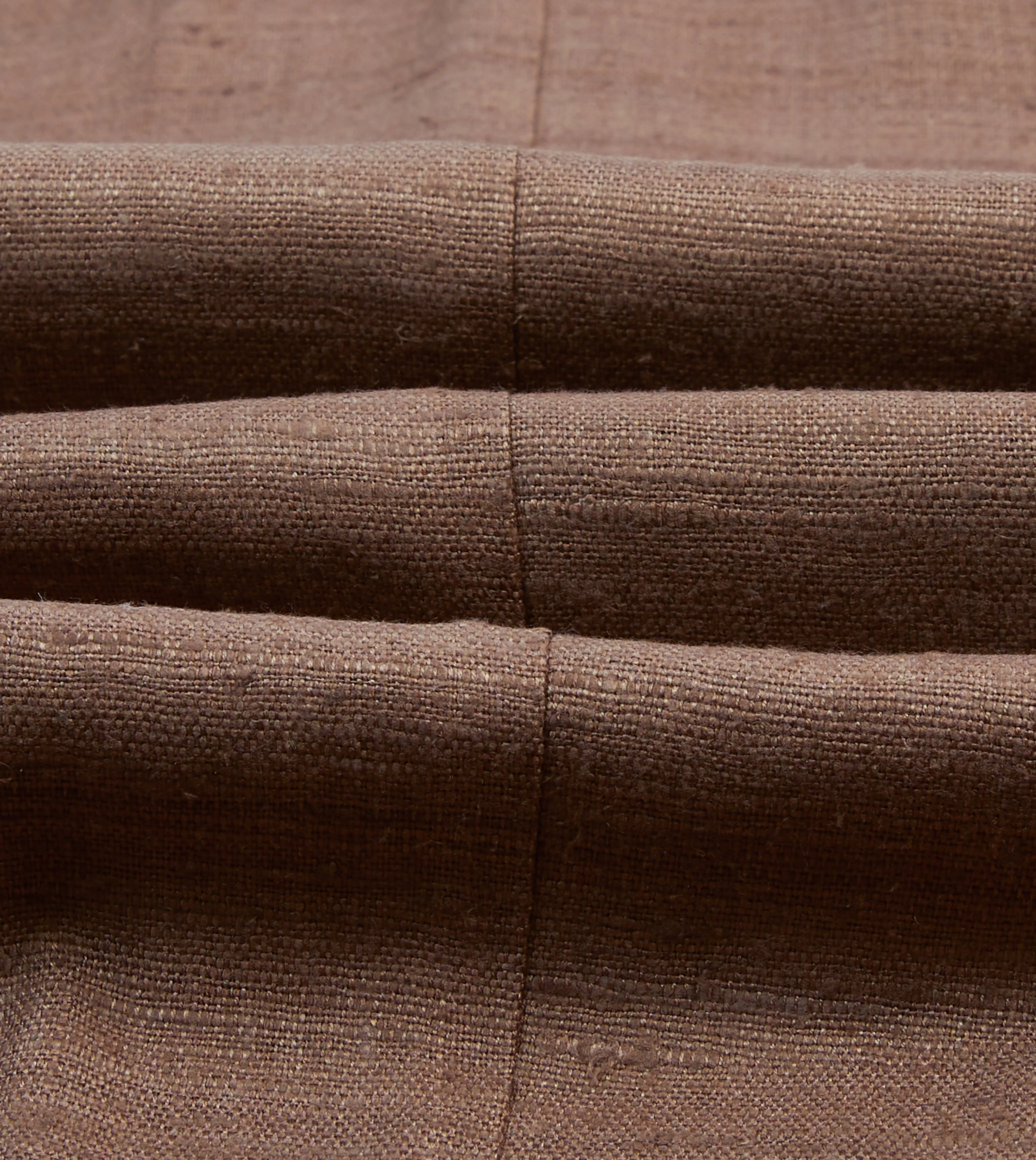 Brown Tussah Silk Double-Breasted Tailored Jacket Multi Pocket Quick Access Hidden Pockets