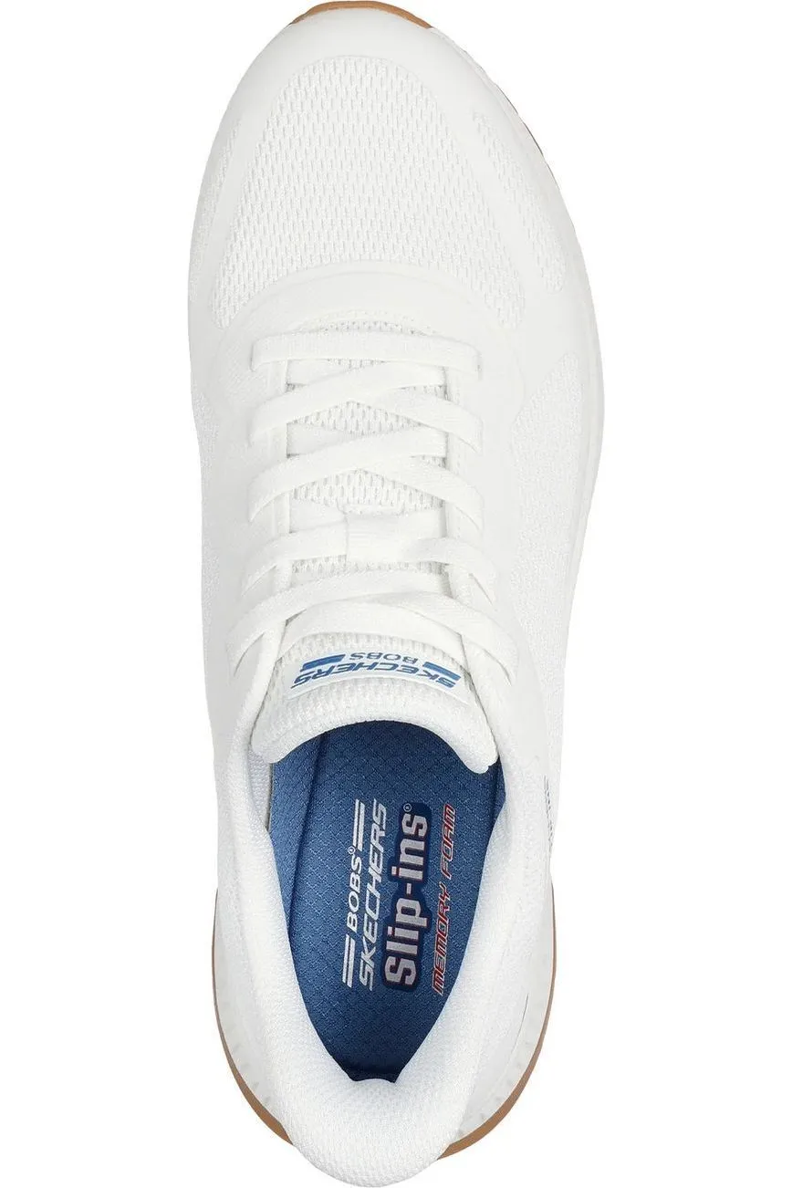 Skechers Mens 118423 Bobs Squad 4 white Easy To Clean