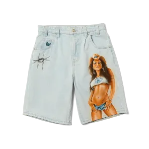 HUF x Mia Scarpa Cromer Short 1 - Size 30 Bold colors elastic waistband