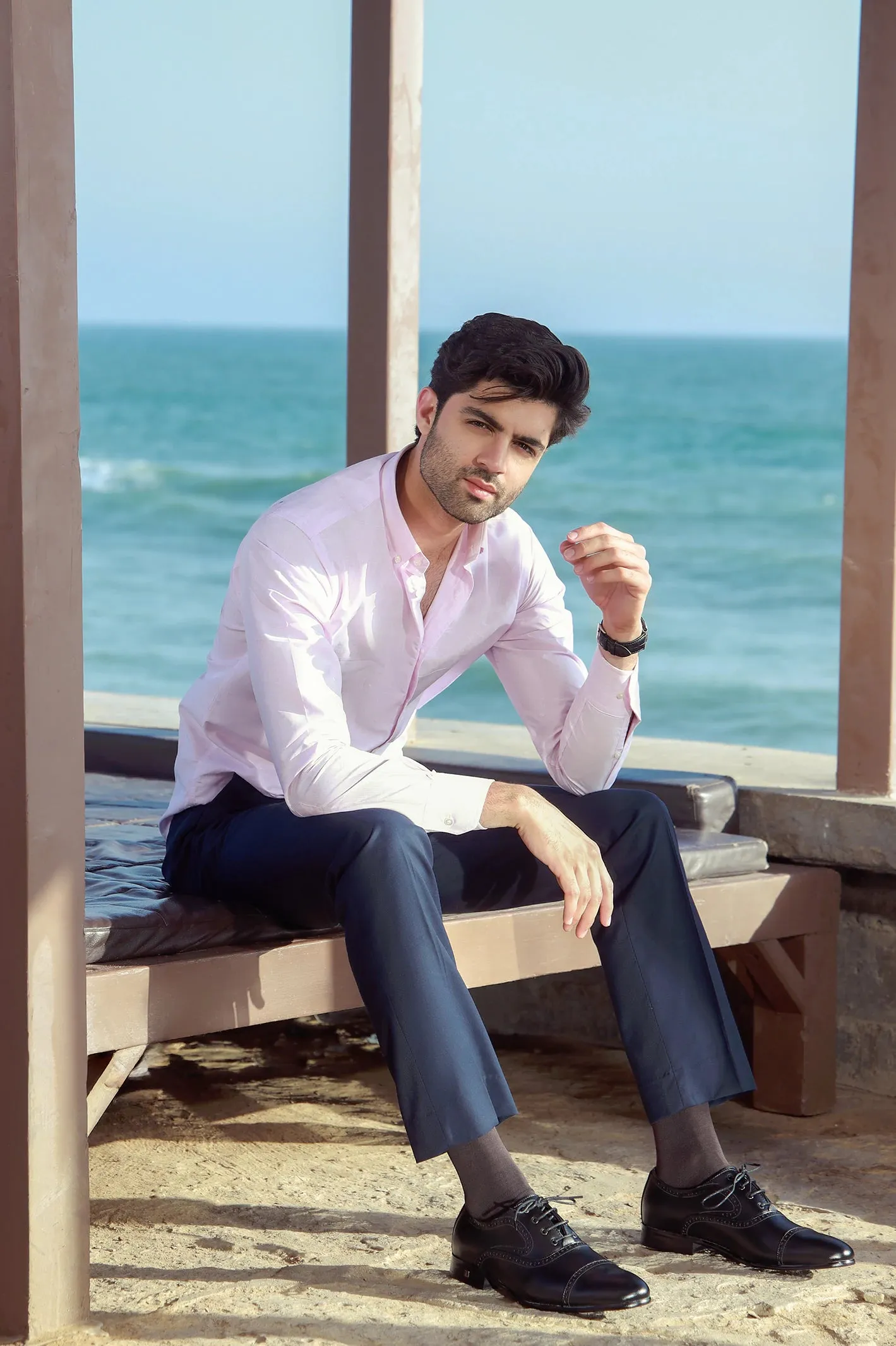 Black Men Formal Derby Lace Shoes Refined Uniform Durable Wear