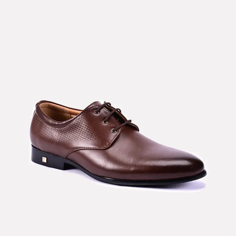 Eton Brown Oxford Shoes 0111230 Comfortable Design Stylish Appearance