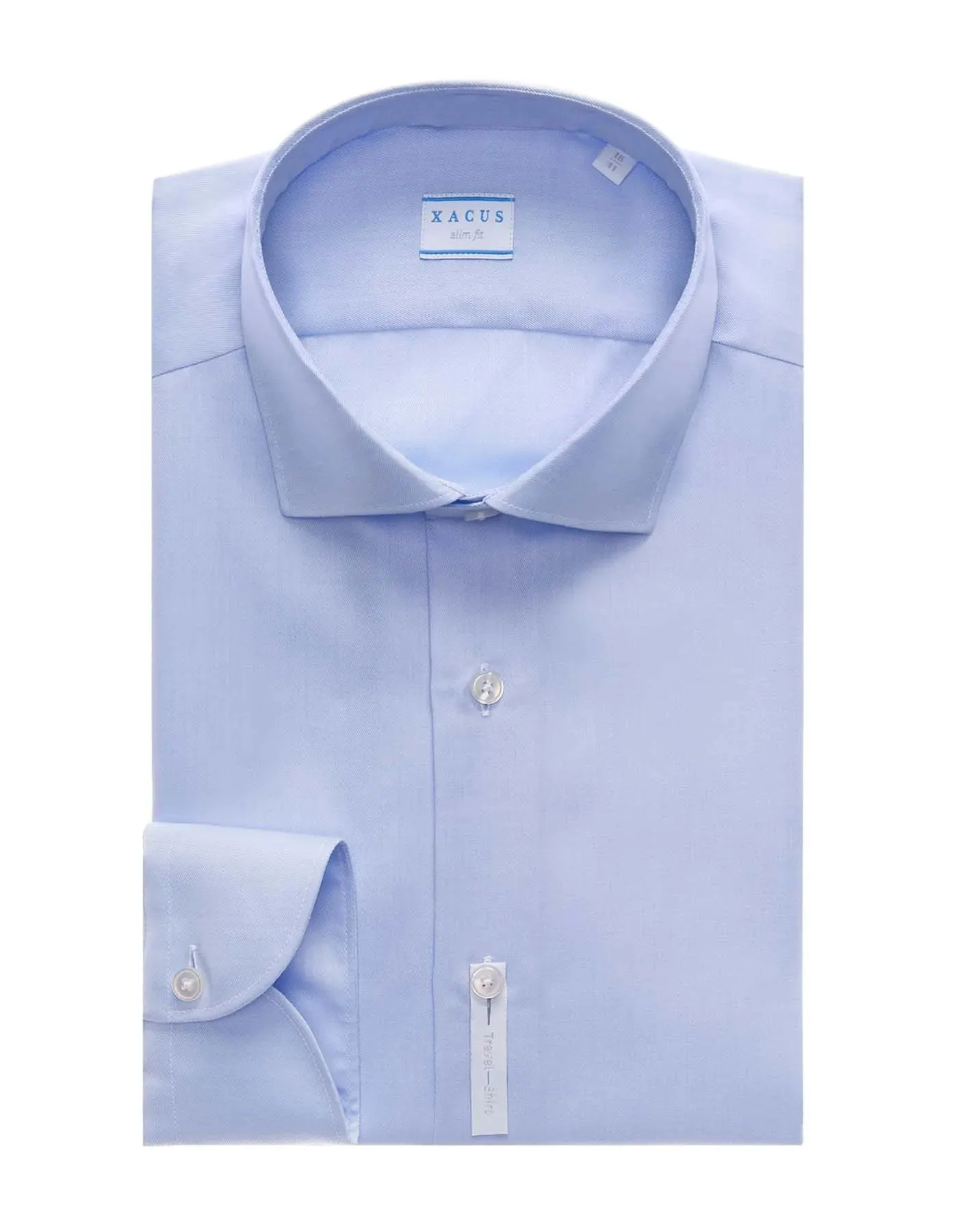 ID60360-Xacus Pale Blue Travel Shirt Comfort-First Mix-And-Match