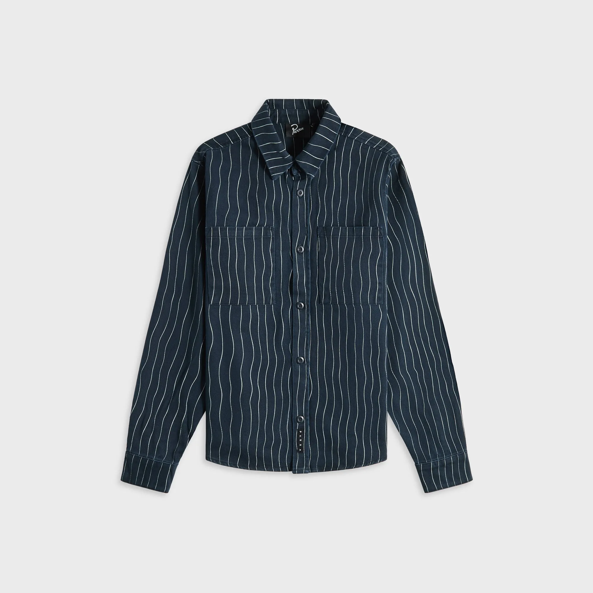 Reflective details by Parra Meandering Lines Shirt - Navy Blue