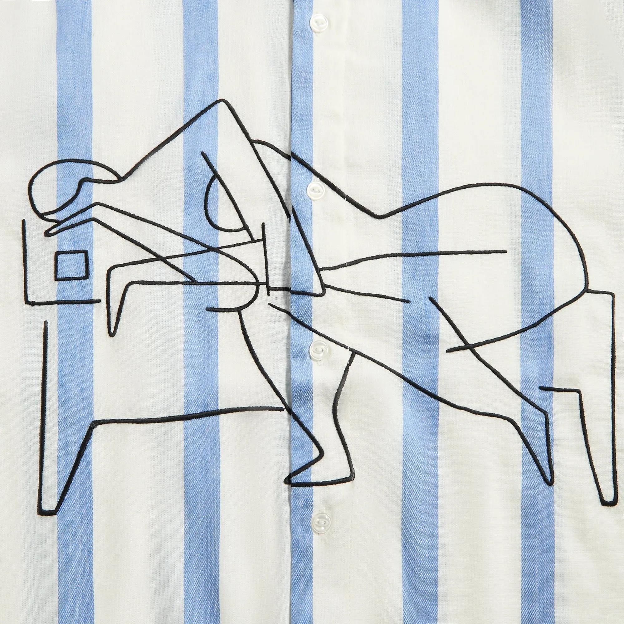 by Parra Sleep Now Shirt - Blue Airflow Ventilation System Chic Urban