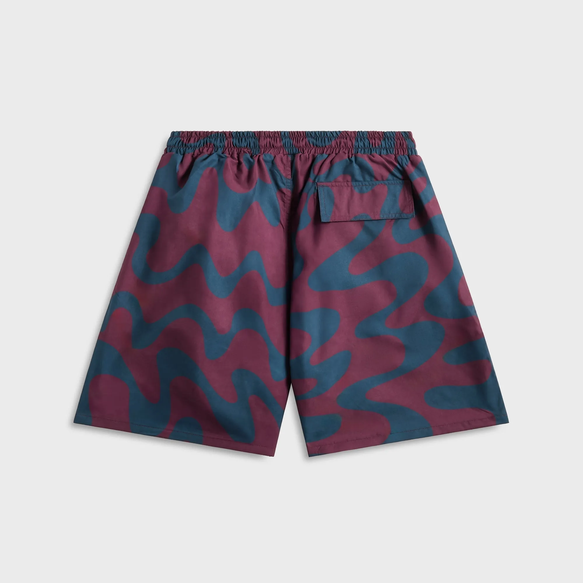 by Parra Splashed Swim Shorts - Burgundy Breathable Cut Luxury Feel