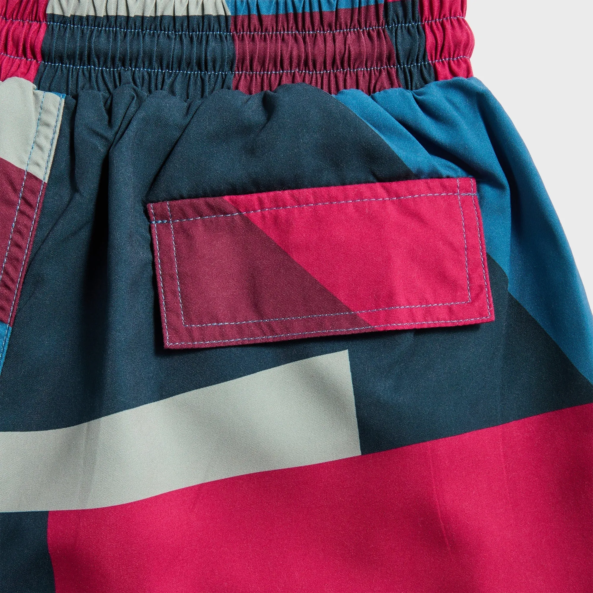 Travel Light Flexible Fabric by Parra Vertical Forest Swim Shorts - Blue