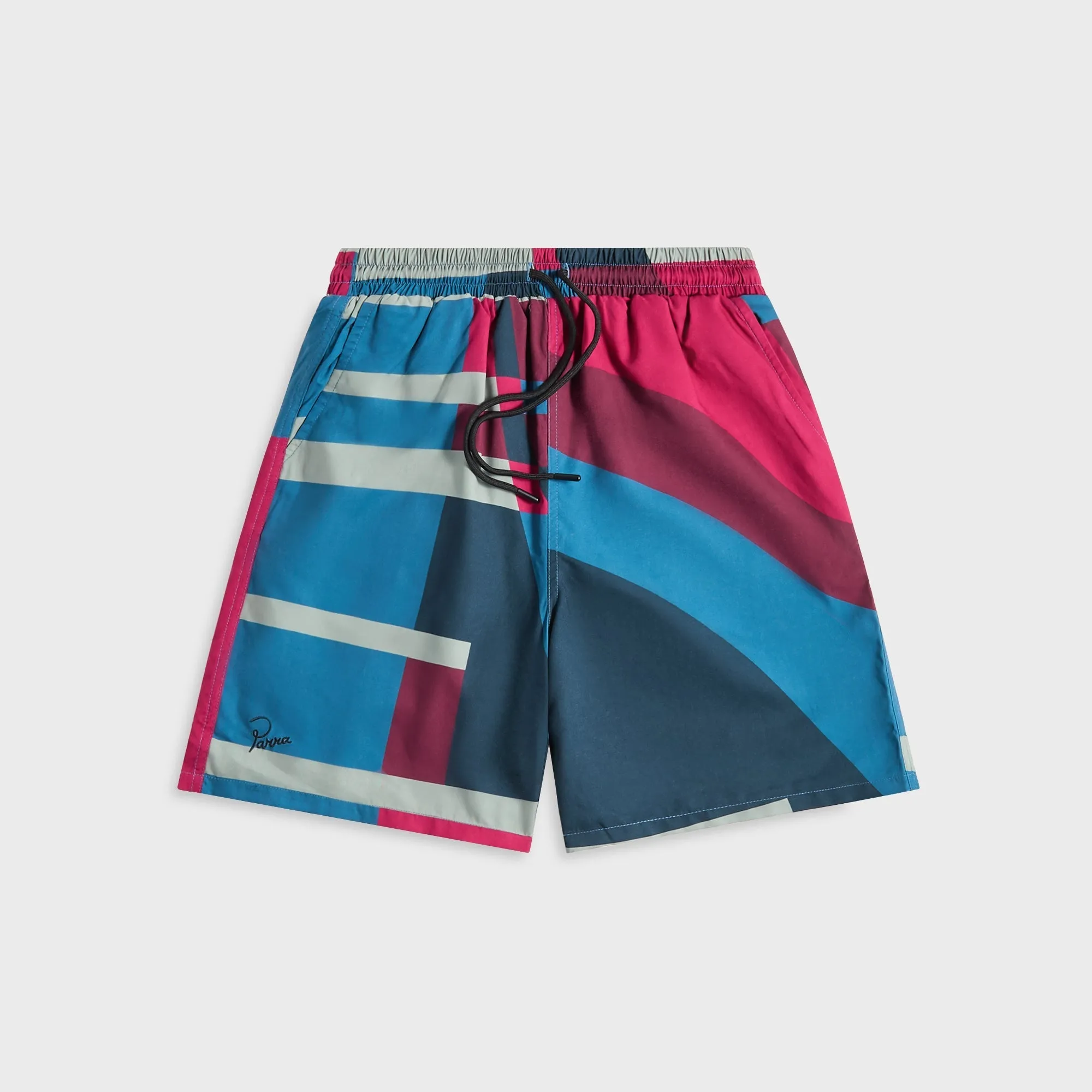 by Parra Vertical Forest Swim Shorts - Blue semi - formal event Reinforced Seams