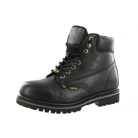 Breathable Work Commute Seamless Style Cactus Men Black Steel Toe Work Boots Oil Resistant 622S