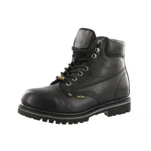 Muddy Path Hiking Enthusiast Cactus Men Black Steel Toe Work Boots Oil Resistant 622S