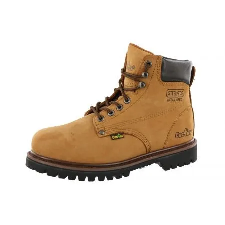 Cactus Mens Safety Steel Toe Oil Resistant High Top Work Boots 611s Toe Protection Comfort Lining Remote Hiking