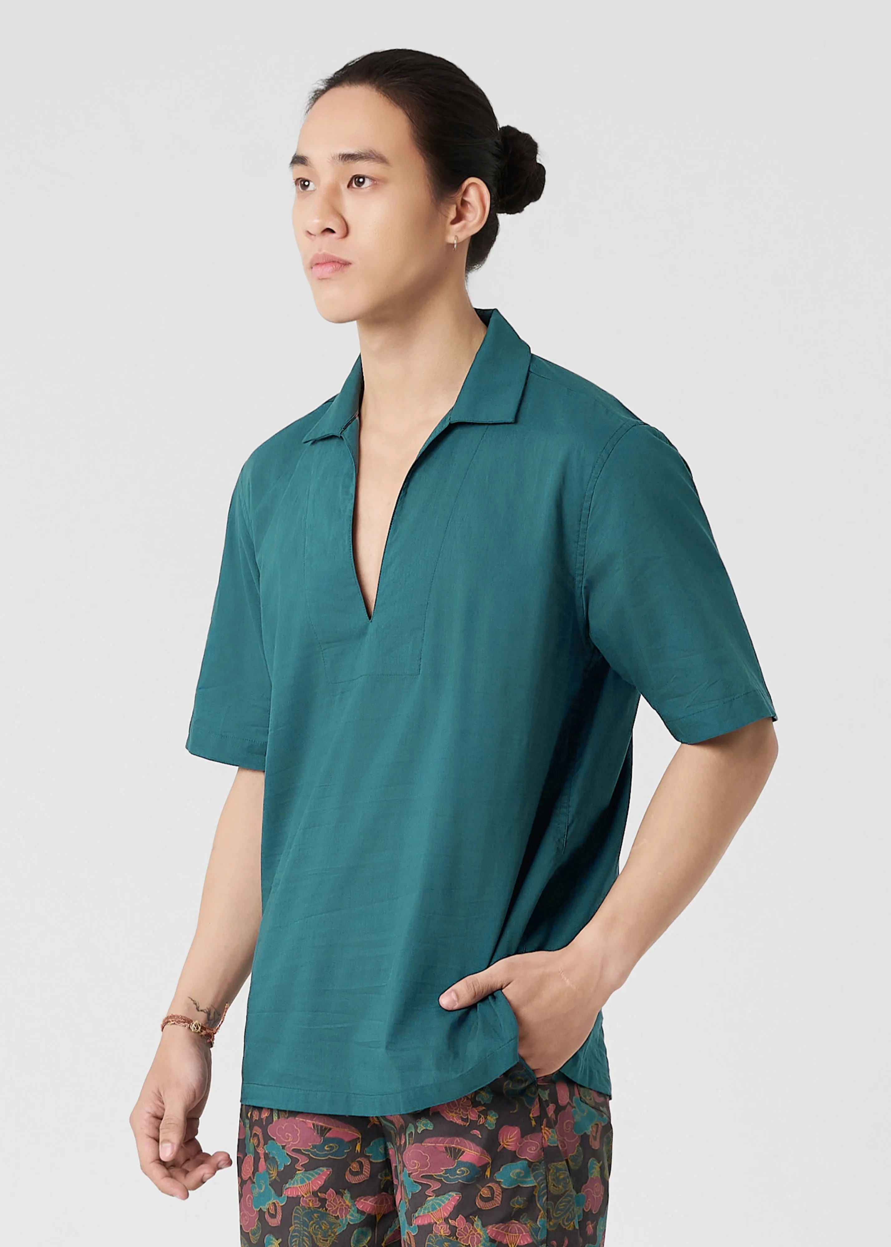 Tailored Style Subtle Print CALEUM - PINE