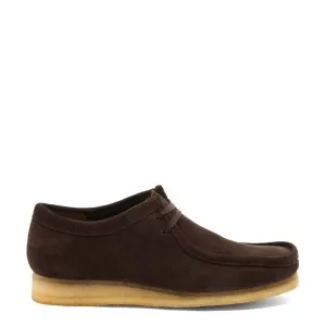 Clarks Originals Wallabee Shoes Dark Brown Suede Comfort footbed