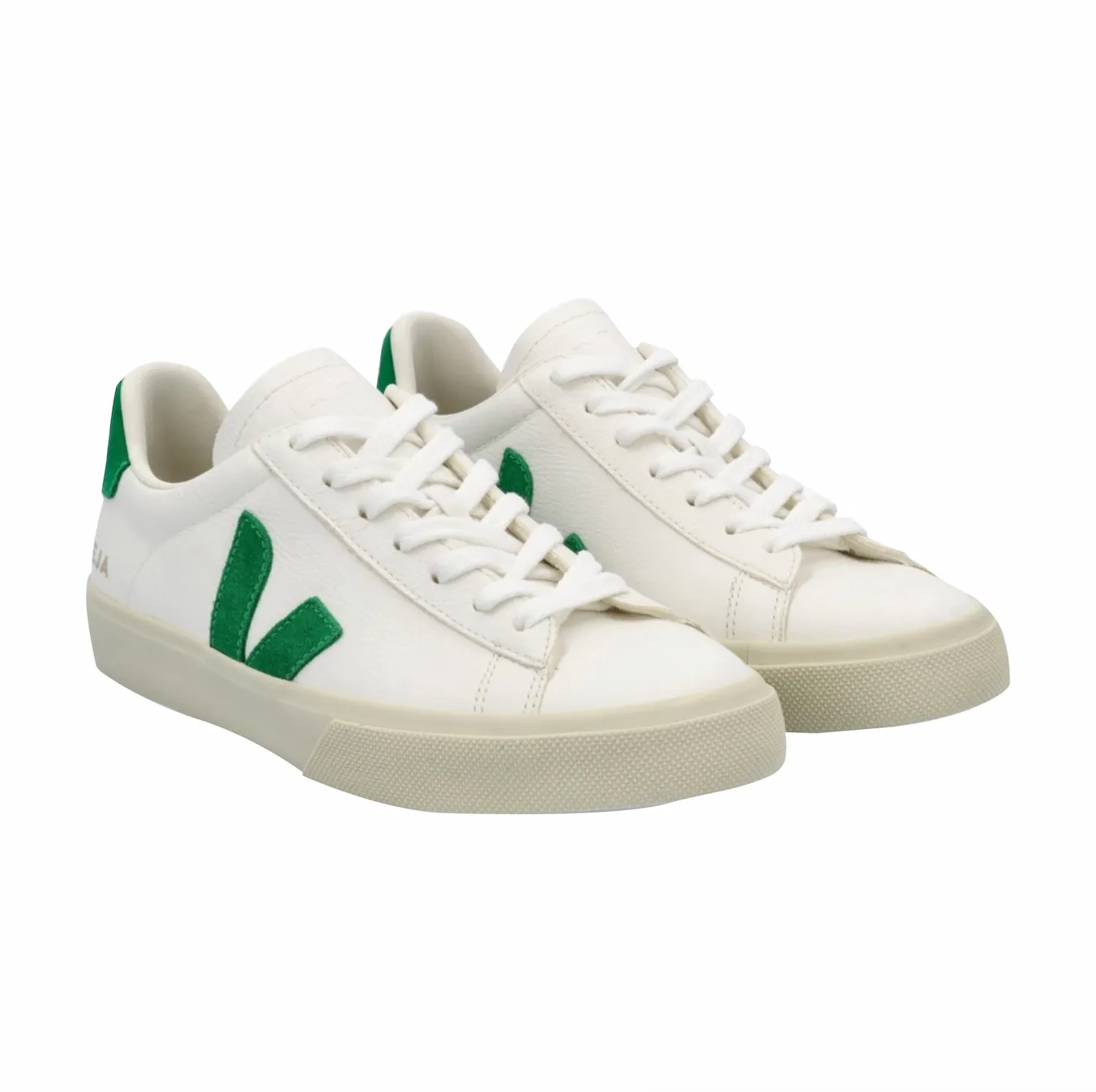 Campo Chromefree Leather Trainer - Extra white Emeraude Field Power