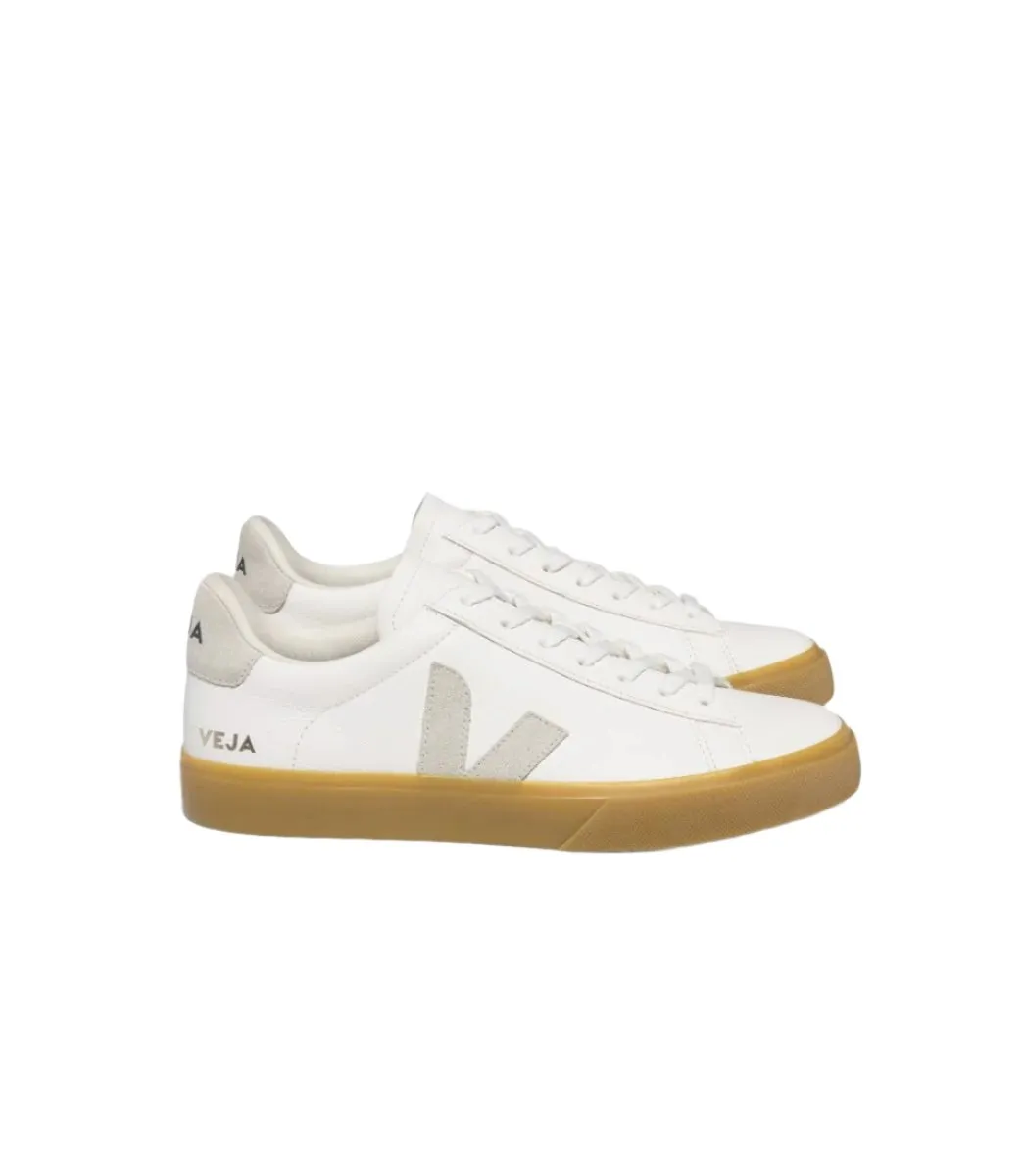 Campo Chromefree Leather Trainer - White Natural Galaxy Tone
