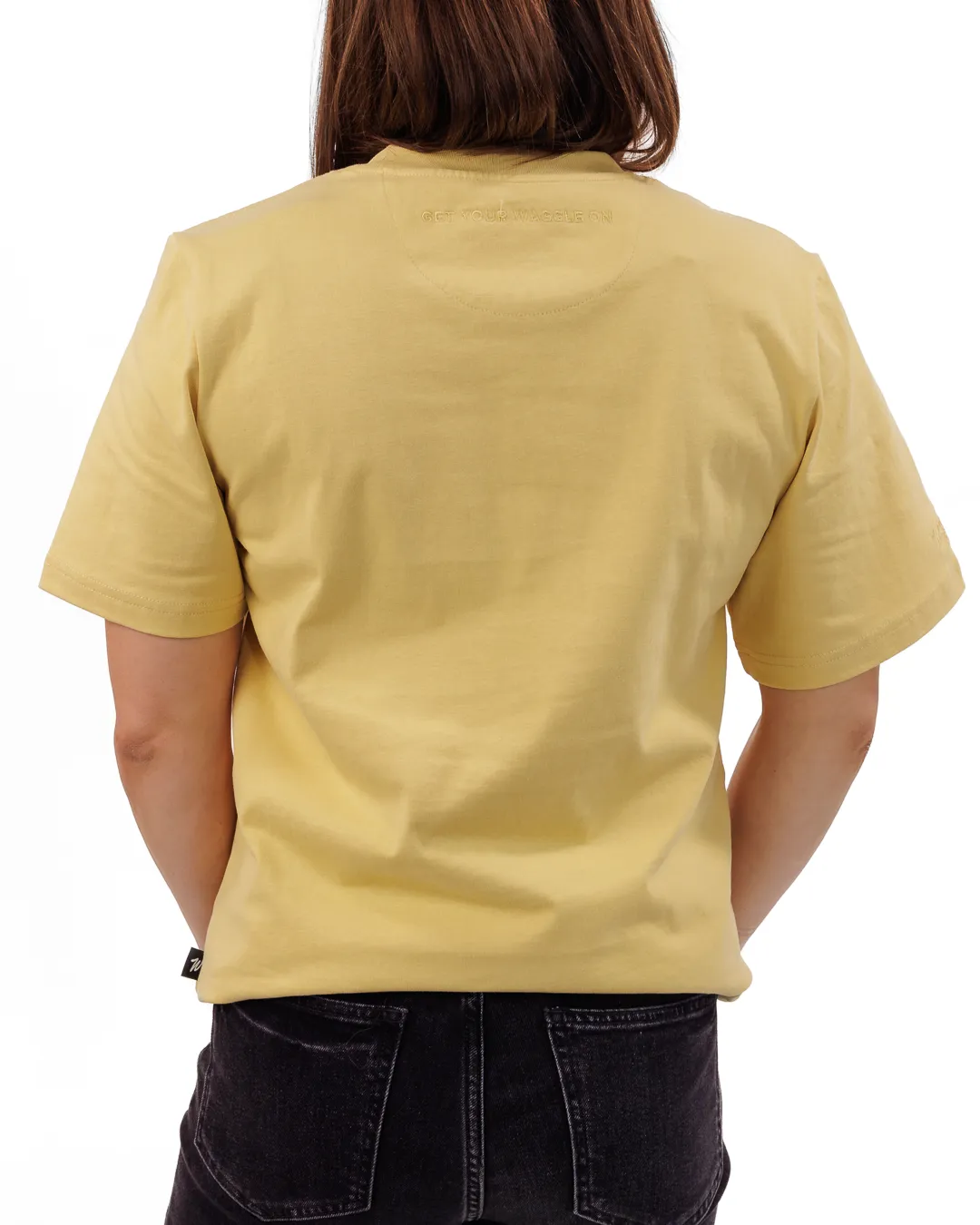 Geometric Pattern WrinkleResistant Canary T-Shirt