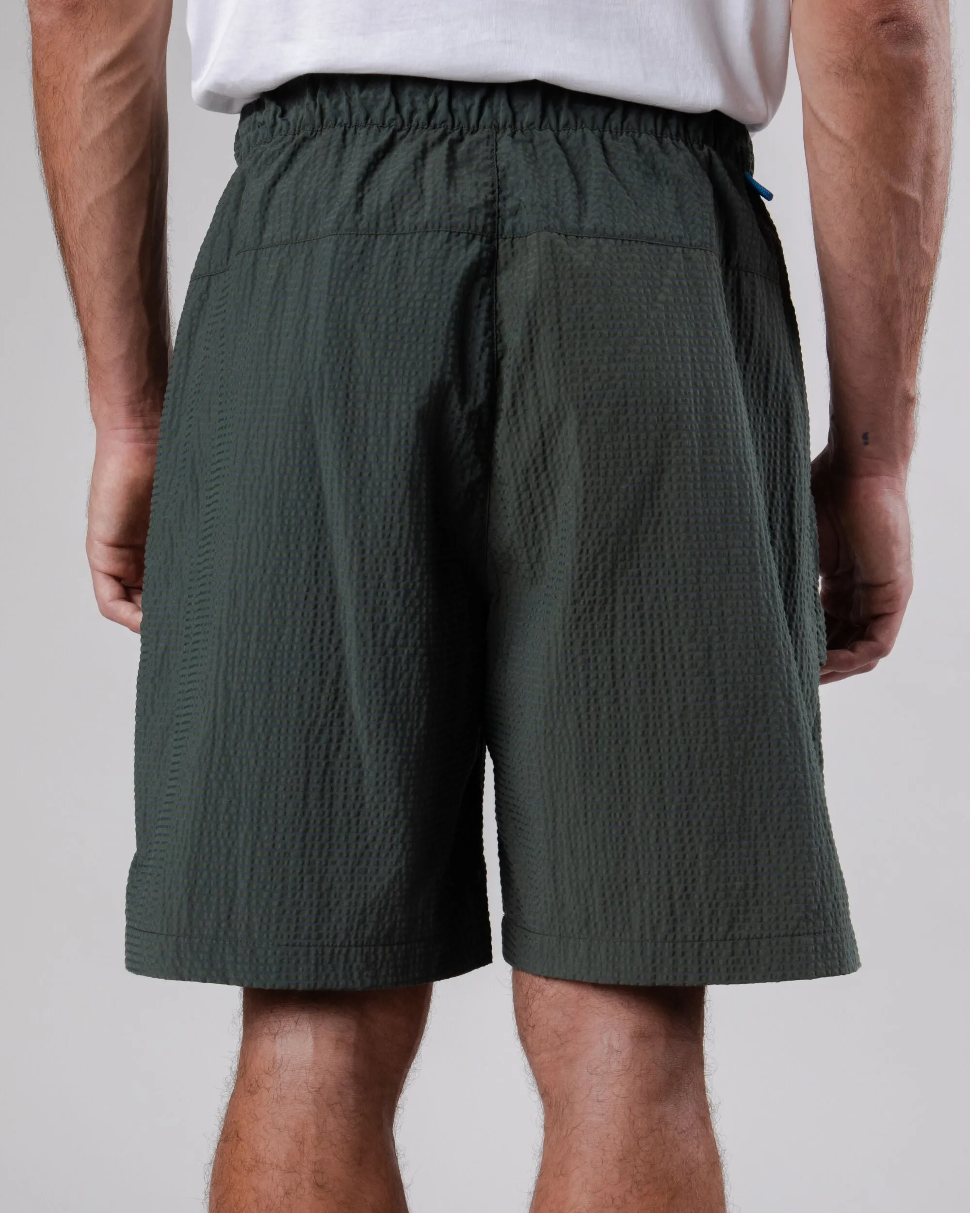 Cargo Short Green Retroreflective Accents No Slip Waistband