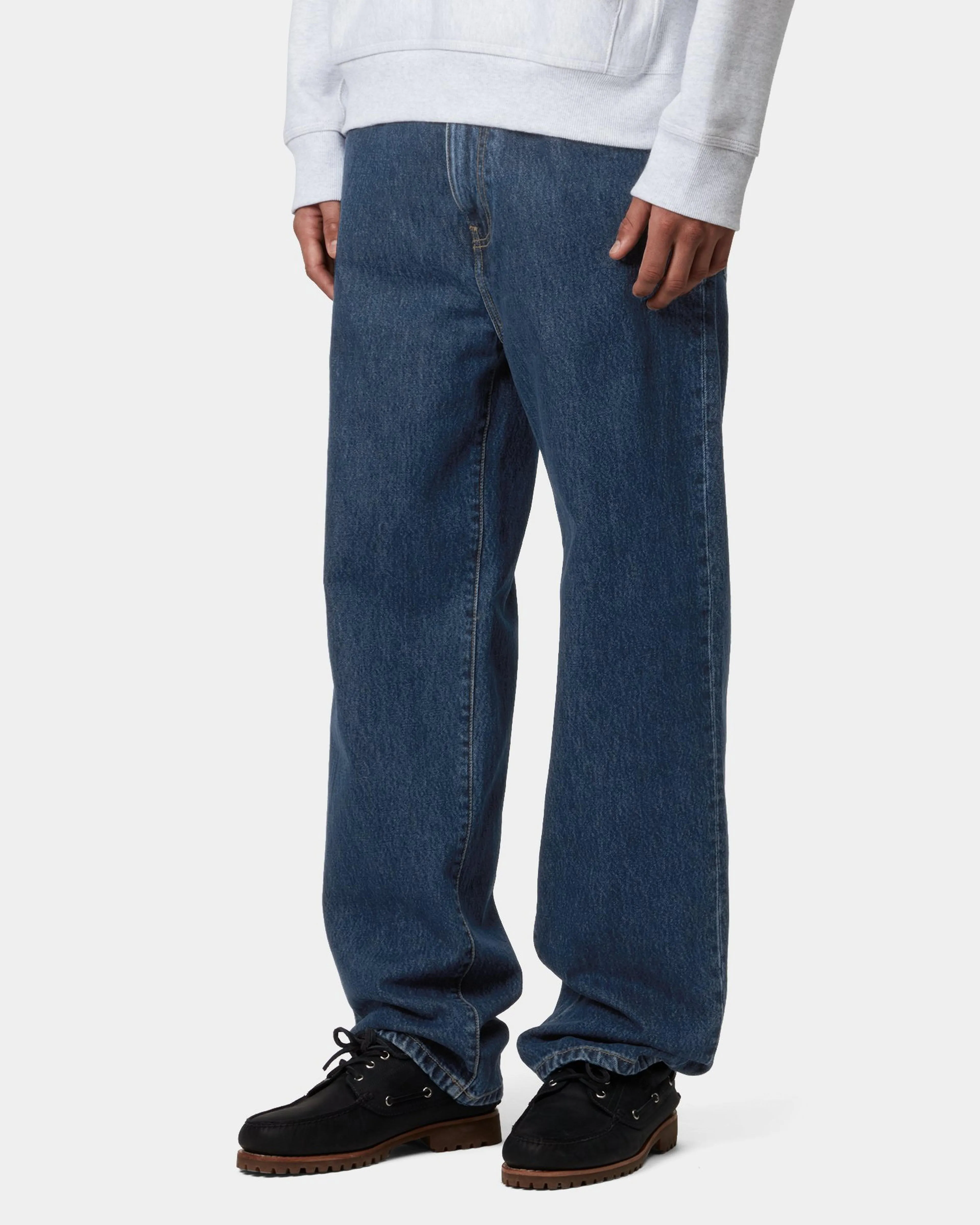 Carhartt WIP Aaron Pant Regular Tapered Mens Jeans - Blue Stone Washed Always Stylish Family Style Urban Explorer Youth Style