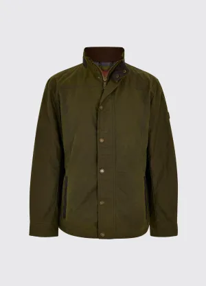 Carrickfergus Men's Waxed Cotton Jacket - Fennel OdorResistantFabric
