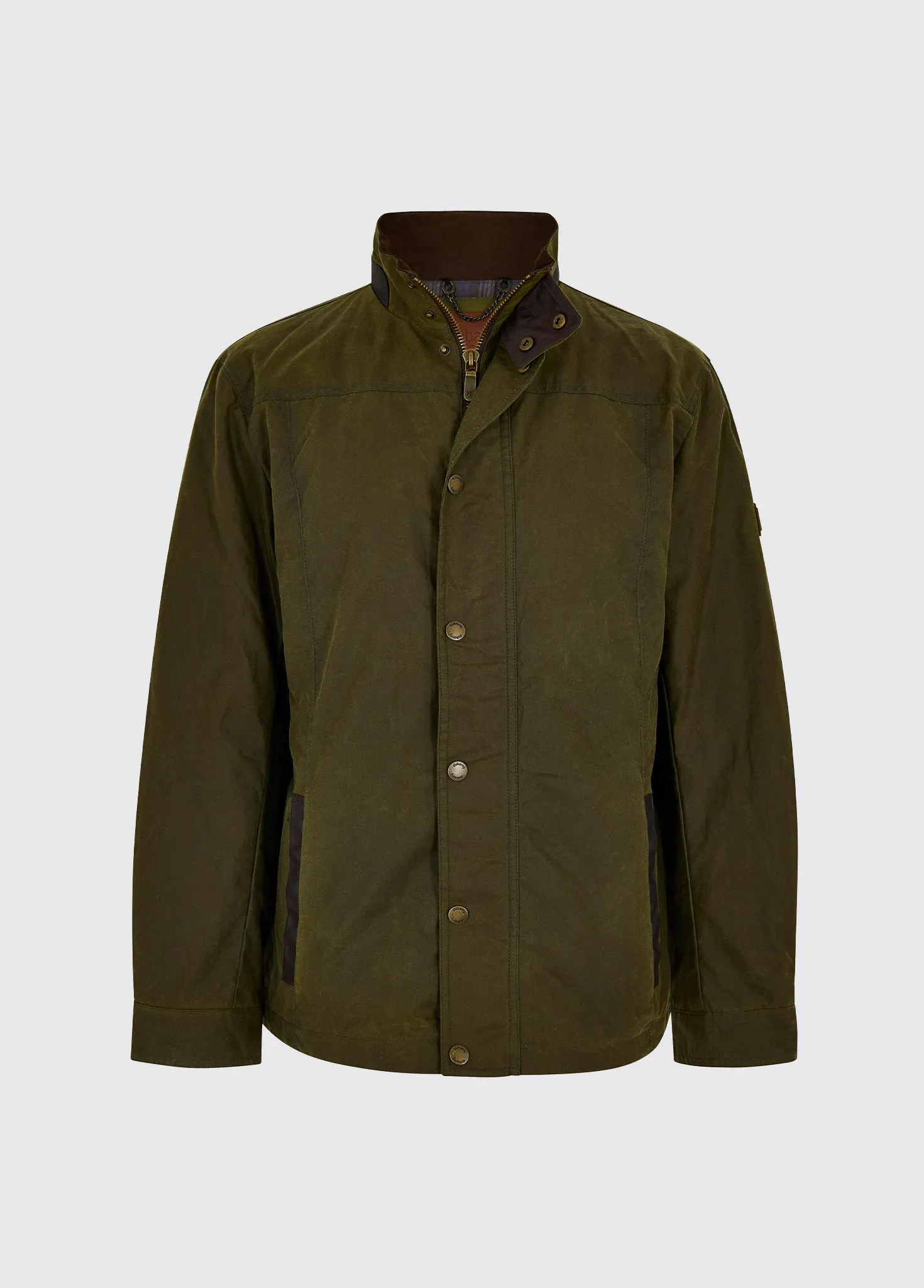 Carrickfergus Men's Waxed Cotton Jacket - Fennel OdorResistantFabric