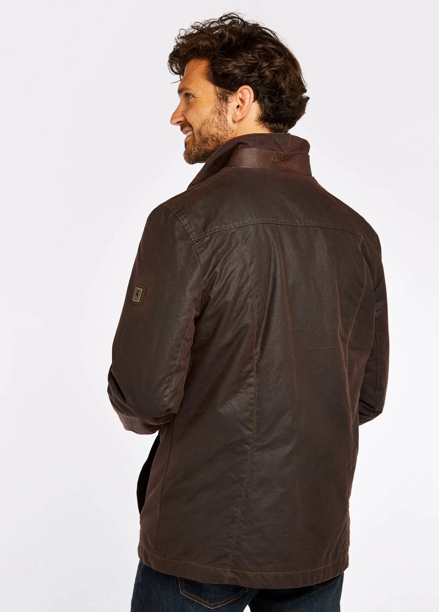 NonIrritatingLining Carrickfergus Men's Waxed Cotton Jacket - Java
