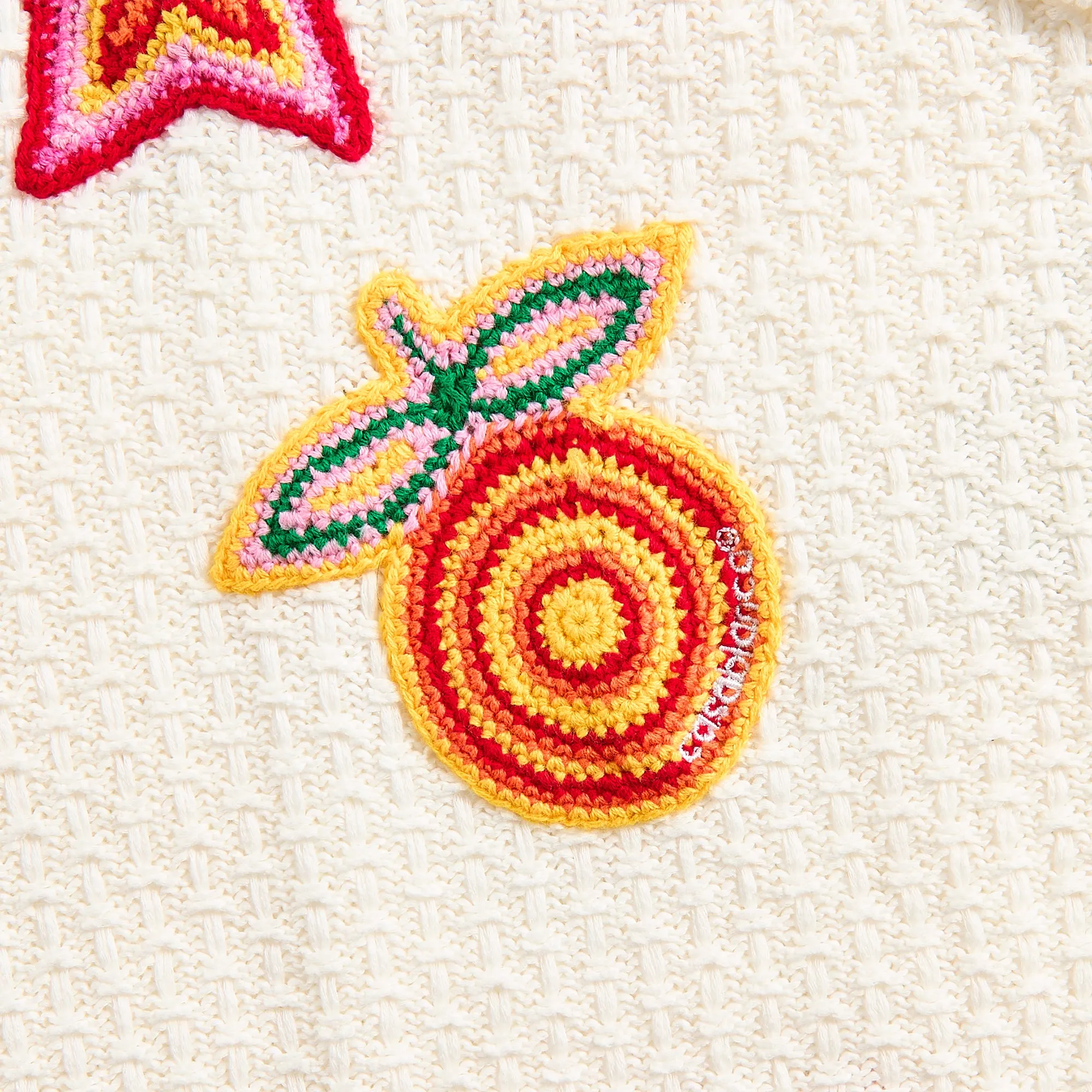 Casablanca Crochet Shirt With Patches - White Quick Access Pockets Reversible Layer