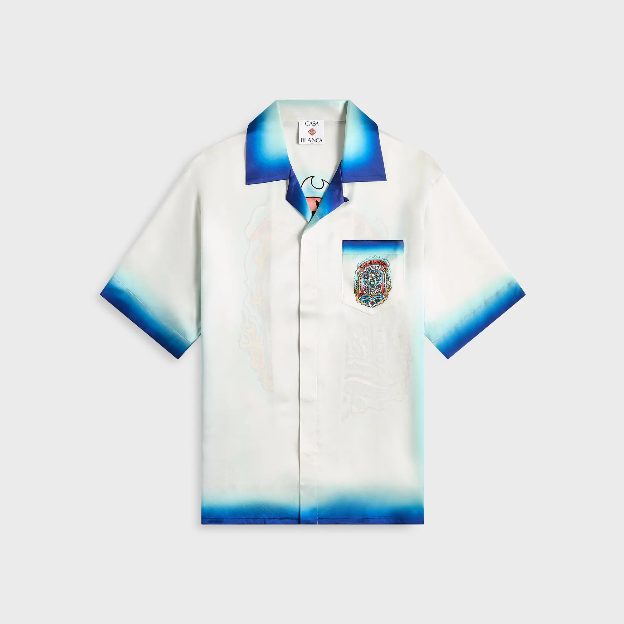 Casablanca Cuban Collar Shirt - White Weather Adaptive Ventilation Weatherproof Seams