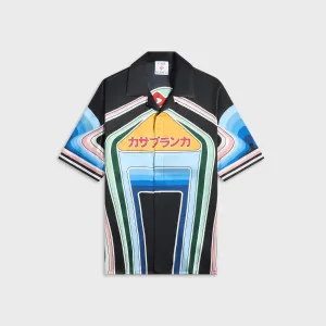 Casablanca Montagne Graphic Mountain Shirt - Multicolor Flexible Waistband All Day Layering