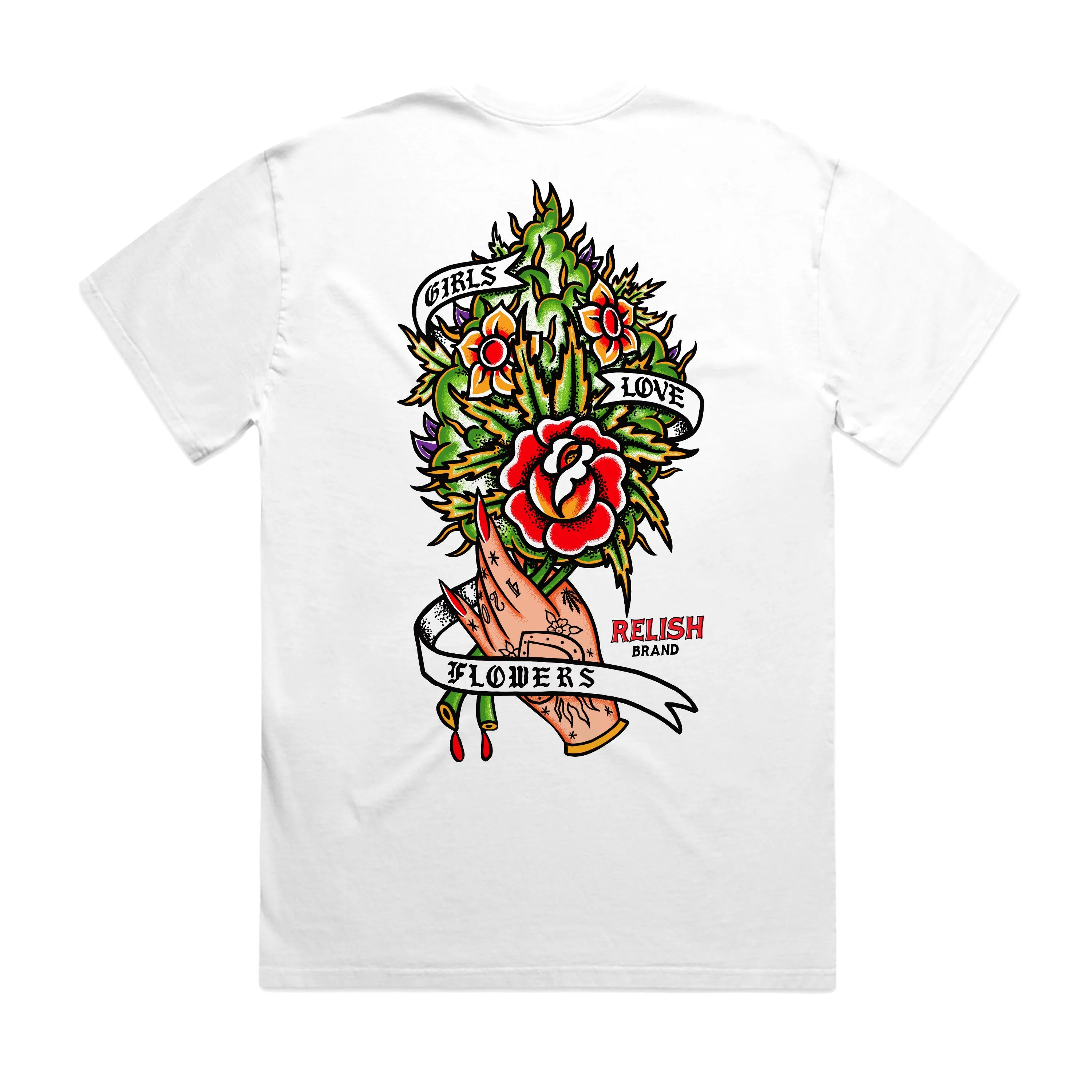 Girls Love Flowers - 2024 - Garment Dyed Lightweight Shirt Subtle Embroidery