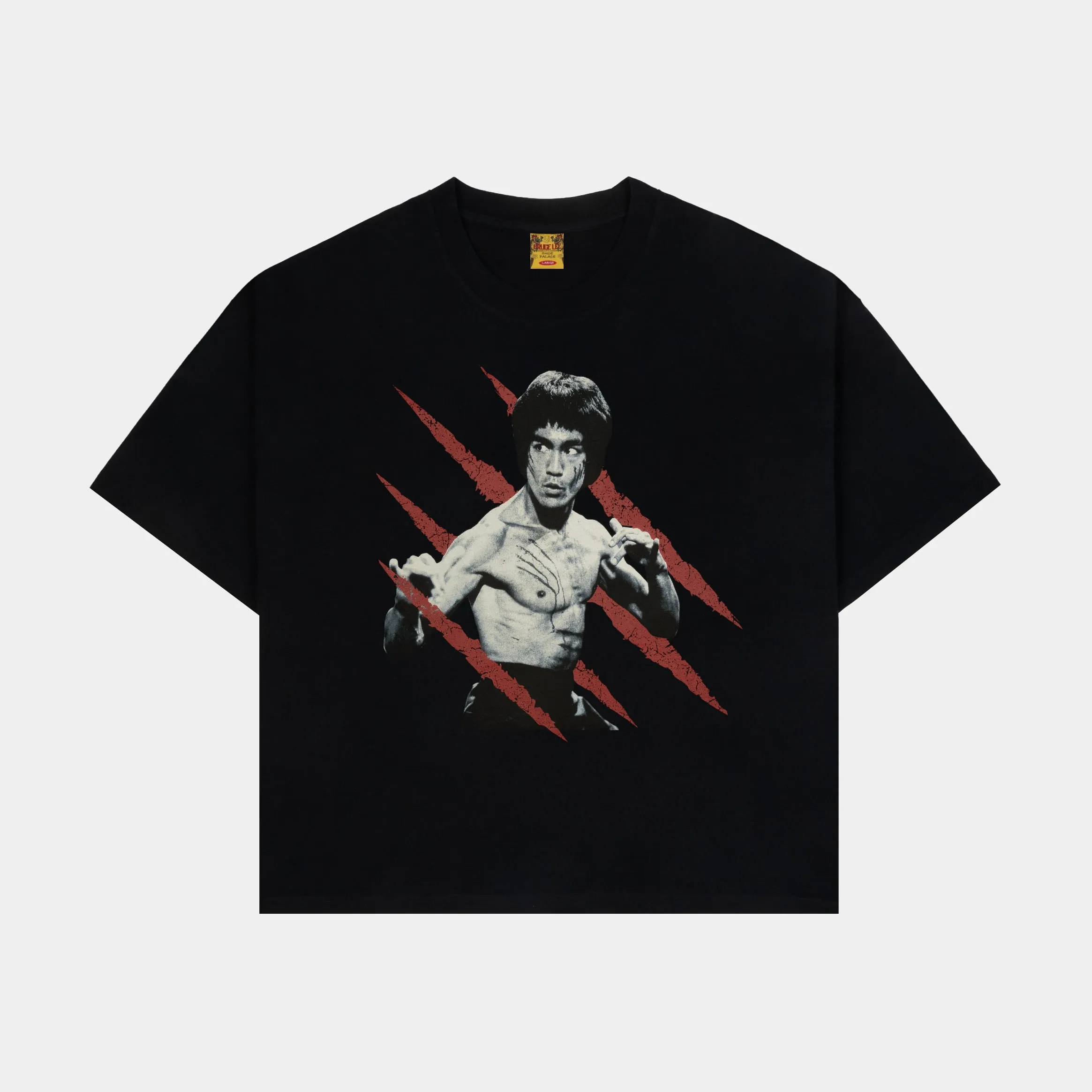 SP x Bruce Lee Dragon Mens Short Sleeve Shirt (Black/Red) Recycled Polyester Blend