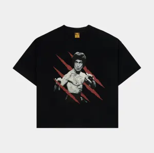 SP x Bruce Lee Dragon Mens Short Sleeve Shirt (Black/Red) Recycled Polyester Blend