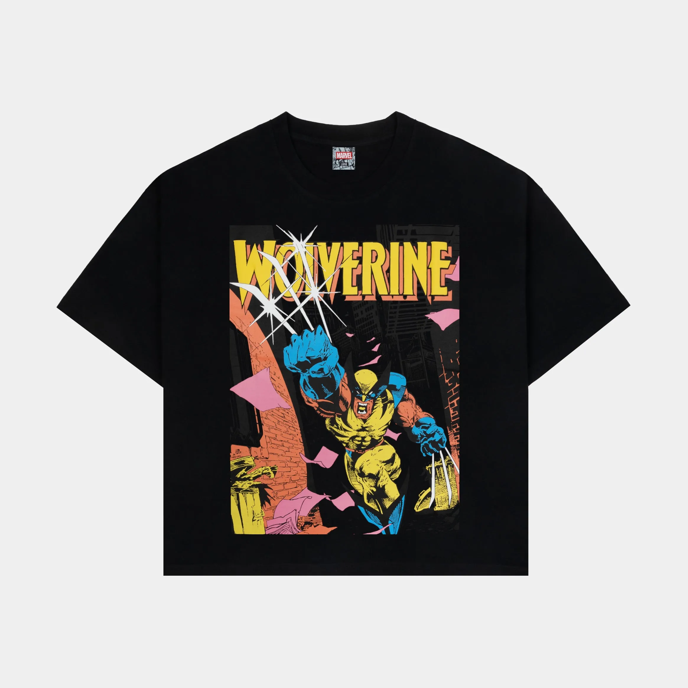 Marvel By Shoe Palace Wolverine Mens Short Sleeve Shirt (Black/Yellow) Chill Comfort