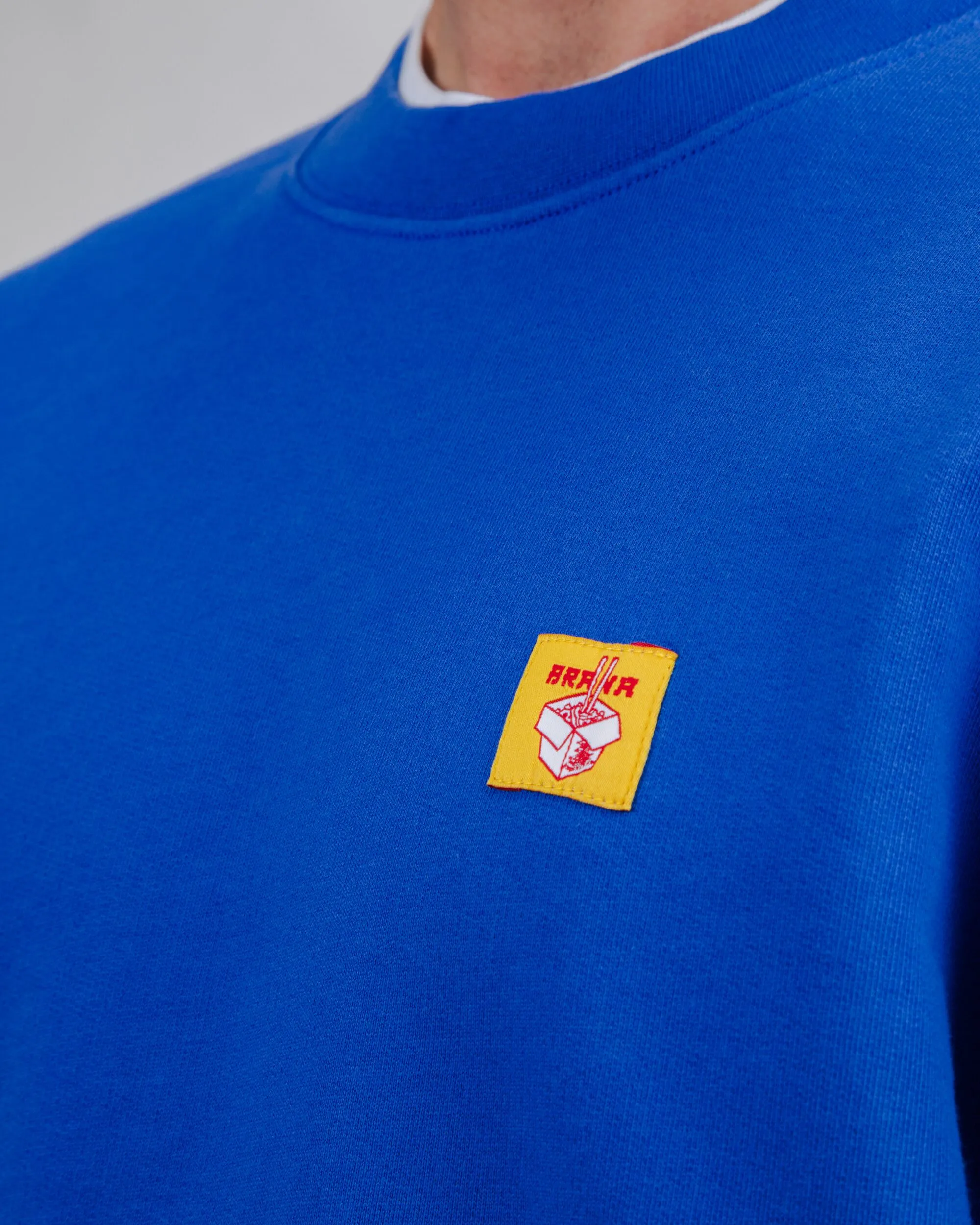 Noodles Label Sweatshirt Klein Blue product shiny accents appeal Seasonal Collection